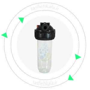 هوزینگ 10 اینچ ورودی 1.2 اینچ سوفیلتر شفاف هوزینگ 10 اینچ ورودی 1.2 اینچ سوفیلتر (soufilter) شفاف