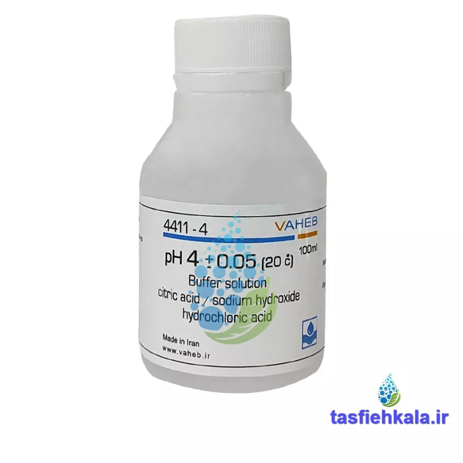 VAHEB-BUFFER-SOLUTION-PH-4-100-ML-1 محلول بافر 4 PH حجم 100 سی سی واهب