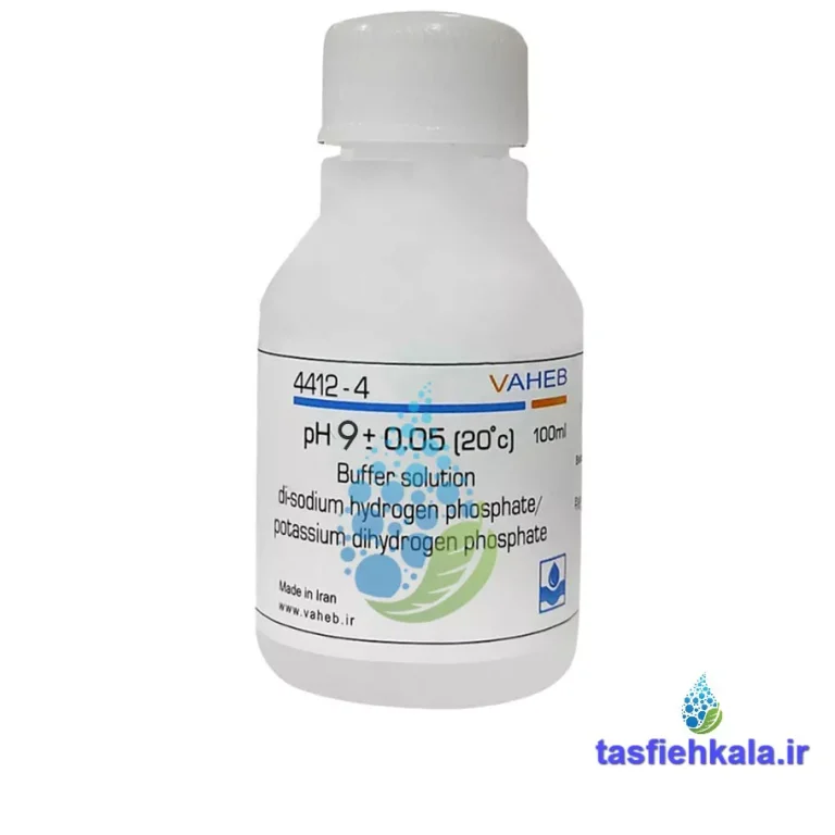 محلول بافر 9 PH حجم 100 سی سی واهب