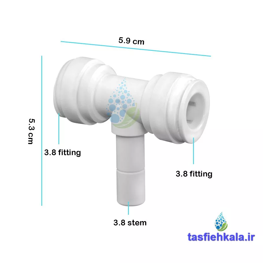 سه راه یک سر میله از وسط نیمه صنعتی