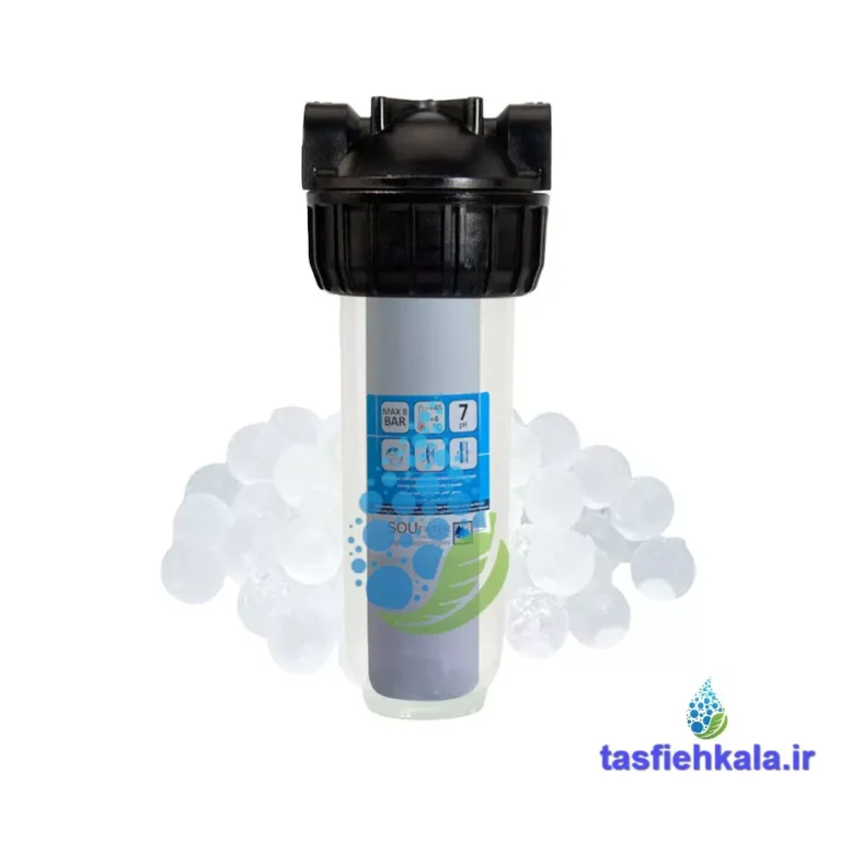 رسوب گیر کولر آبی با فیلتر الیاف و پلی فسفات 10 اینچ تک مرحله
