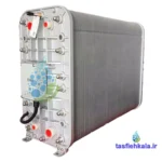 نمای کنار و جلوی دستگاه EDI (2000 لیتر در ساعت) فلاکستک Fluxtek