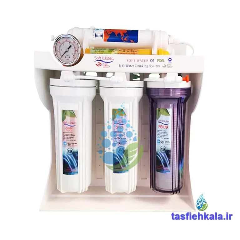 دستگاه تصفیه آب سافت واتر (Soft Water) 6 مرحله پایه پلاستیکی