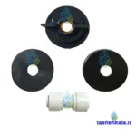واشر و اتصال شیر تصفیه آب اهرمی مشکی USU304